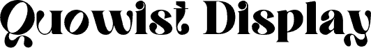 Quowist Display шрифт