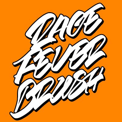 Race Fever Brush Druh písma