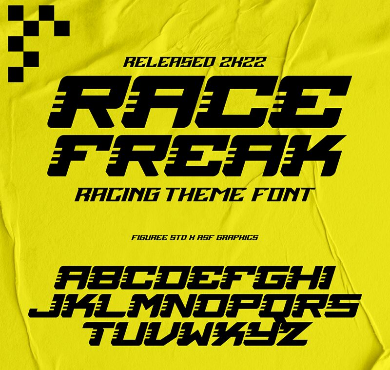 Race Freak Schriftart