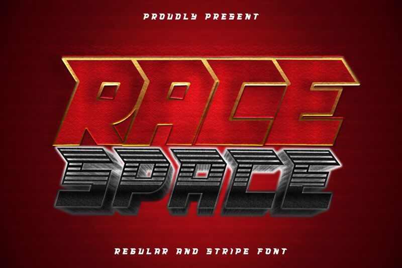RACE SPACE Schriftart