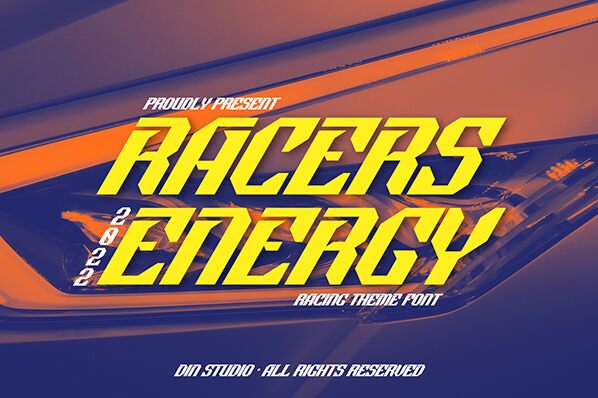 Racers Energy Czcionka