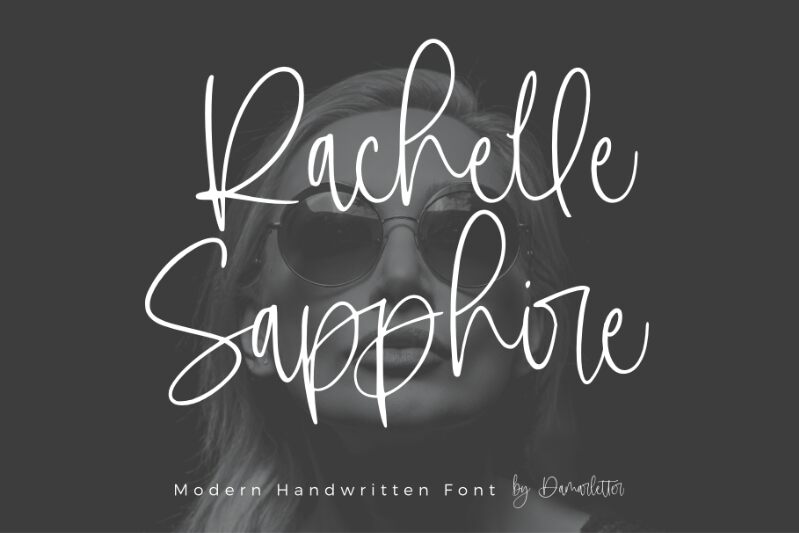 Rachelle Sapphire Schriftart