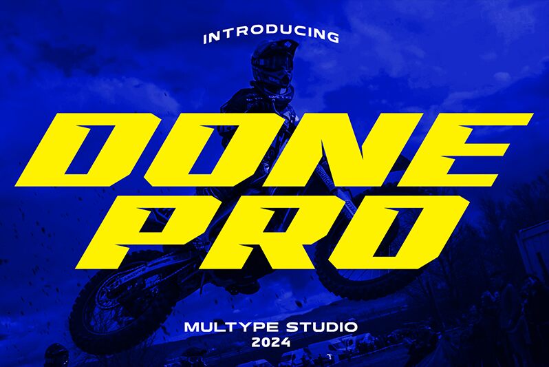 Racing Done Pro Schriftart
