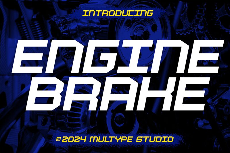 Racing Engine Schriftart