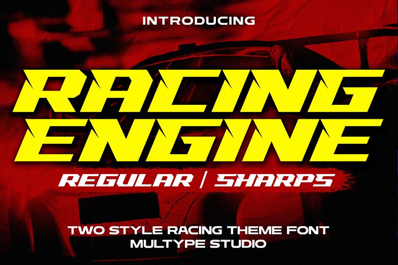 Racing Engine Schriftart