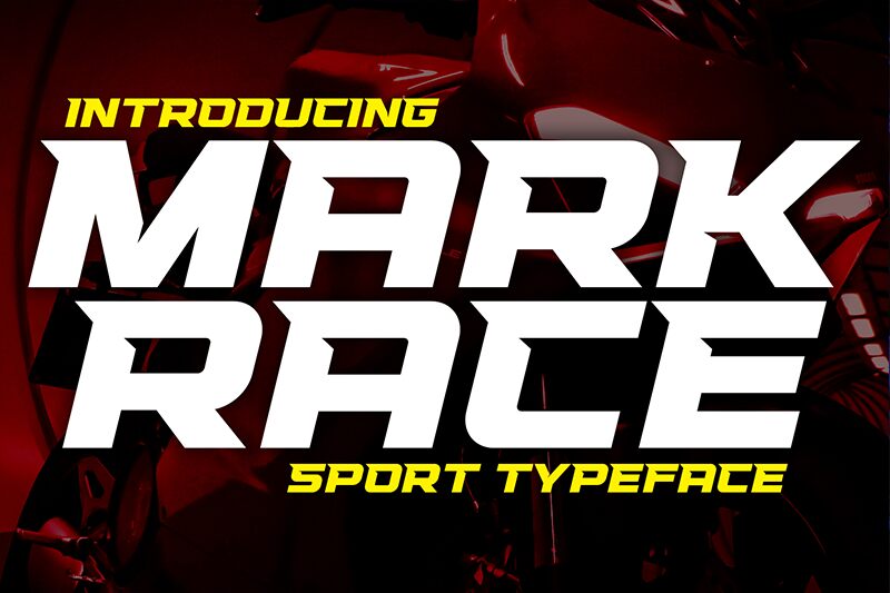 Racing Mark Race Schriftart
