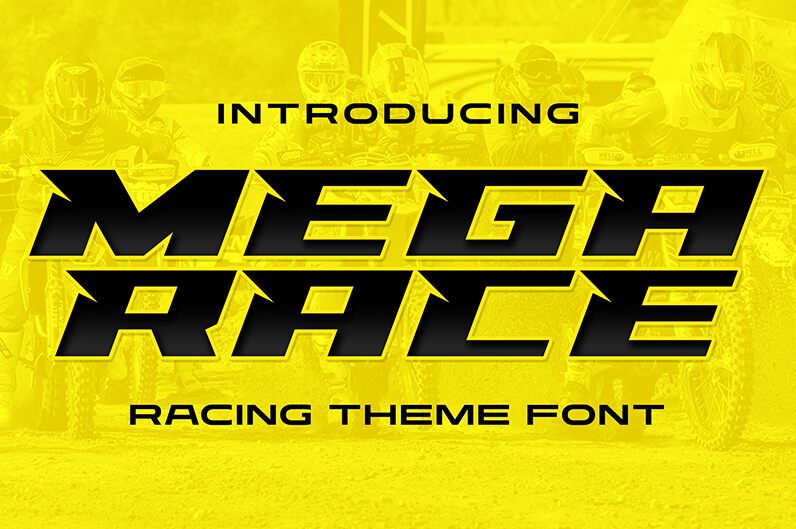 Racing Mega Race Schriftart