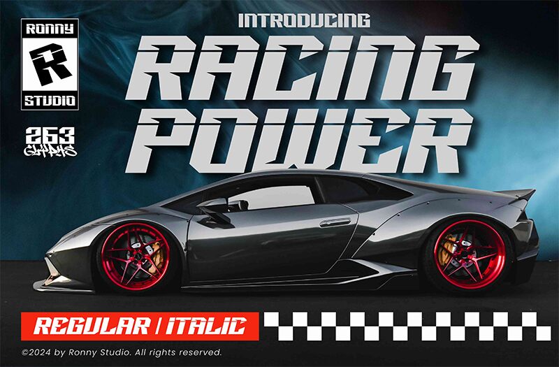 Racing Power Schriftart