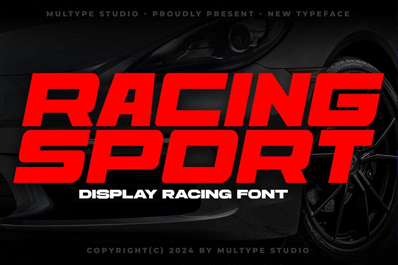 Racing Sport Display Schriftart