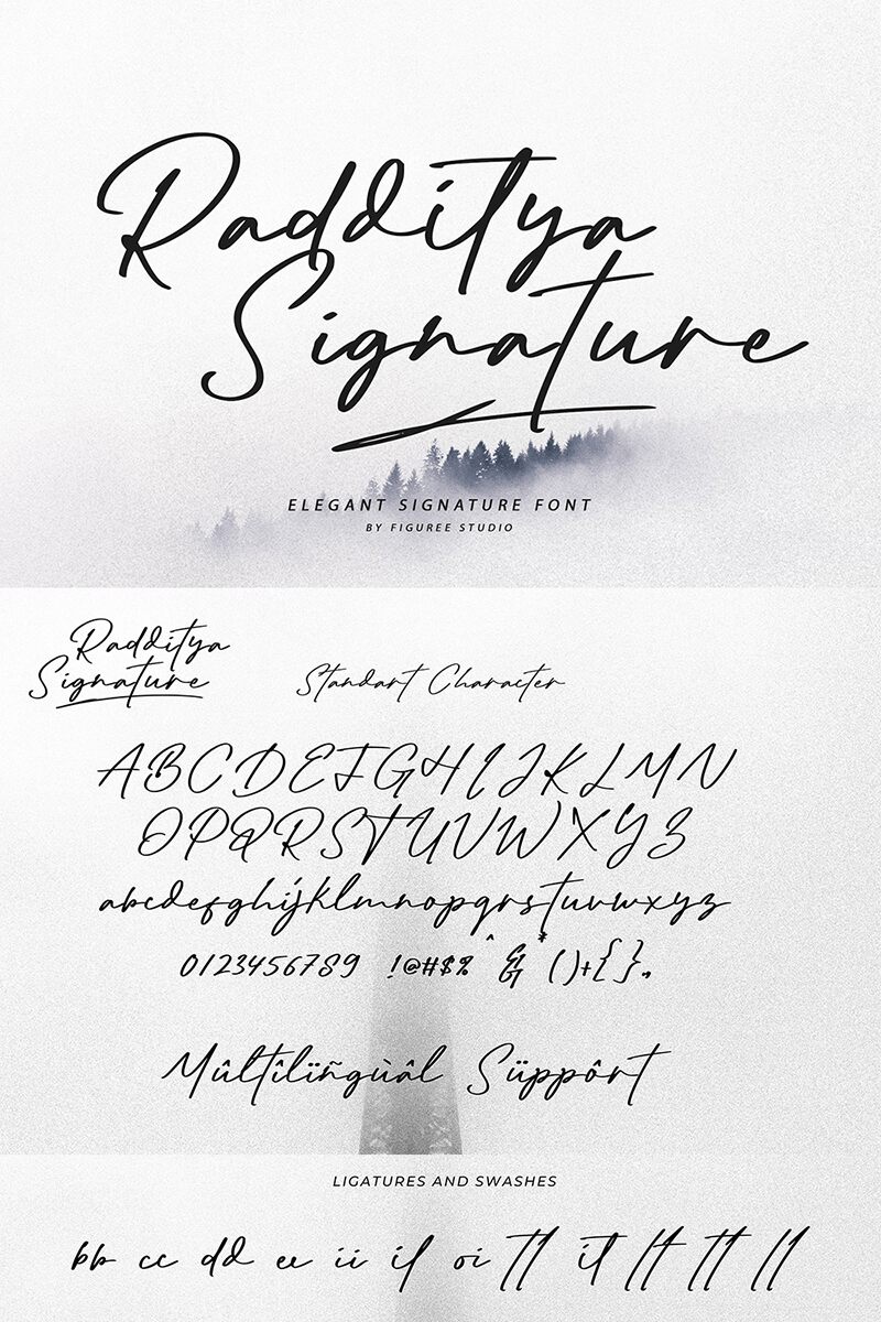 Radditya Signature Czcionka
