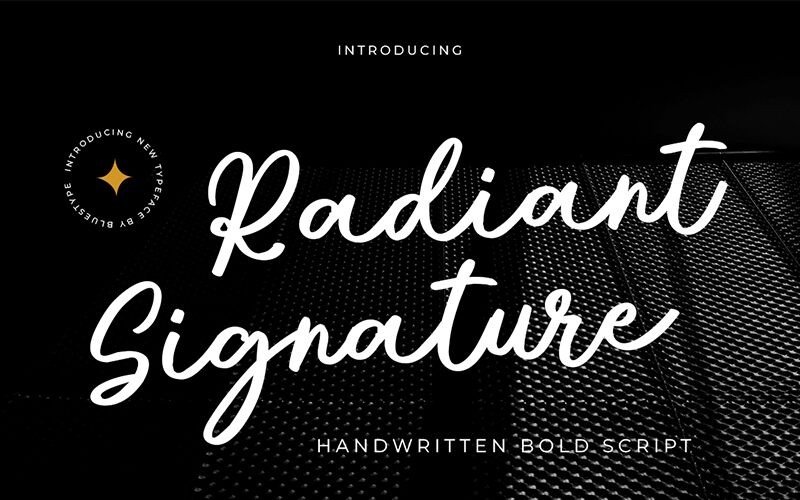 Radiant Signature Schriftart