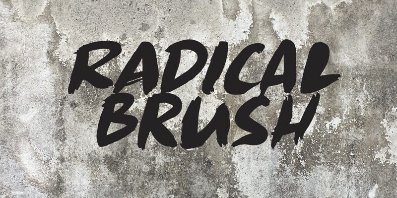 Radical Brush Schriftart