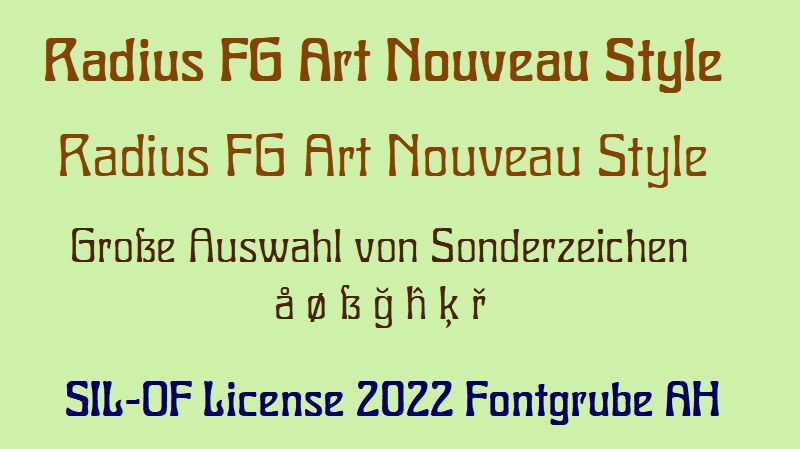 Radius FG Schriftart