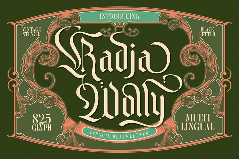 Radja Wolly Czcionka