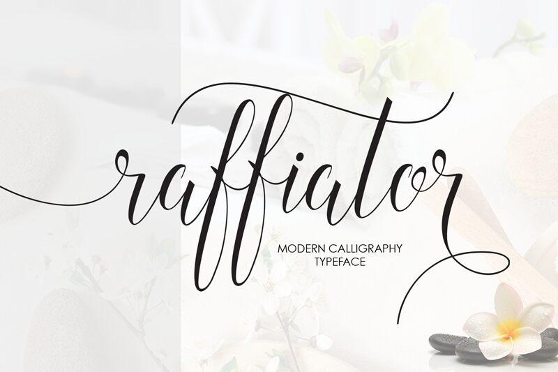 Raffiator Schriftart