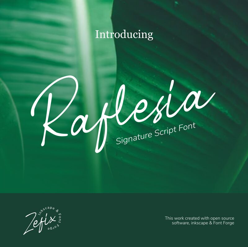 Raflesia 字体
