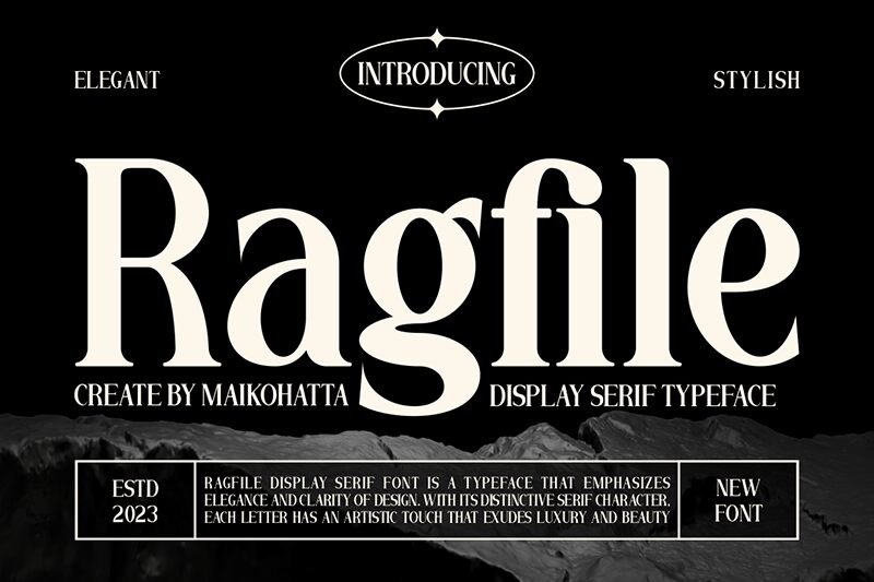 Ragfile Schriftart