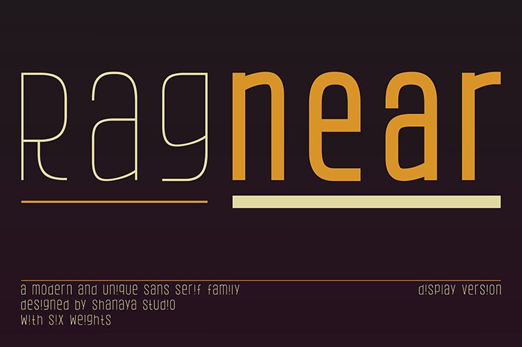 Ragnear Display Schriftart