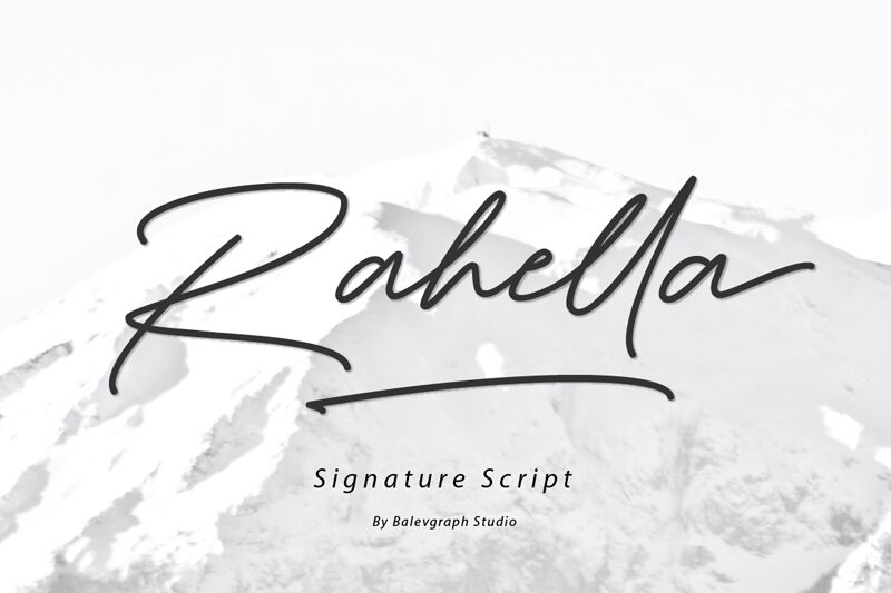 Rahella Schriftart