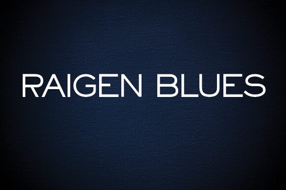 Raigen Blues Czcionka