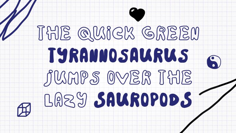 Rainbow 2000 Schriftart