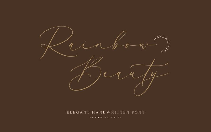 Rainbow Beauty Schriftart