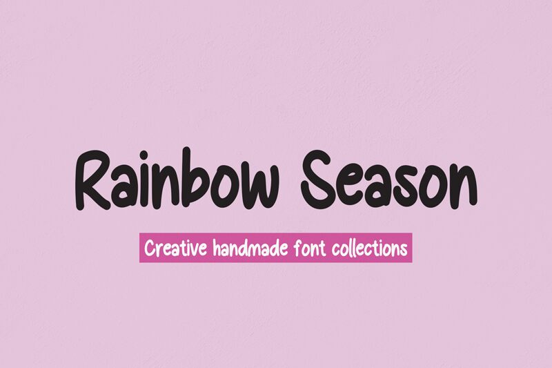 Rainbow Season Czcionka