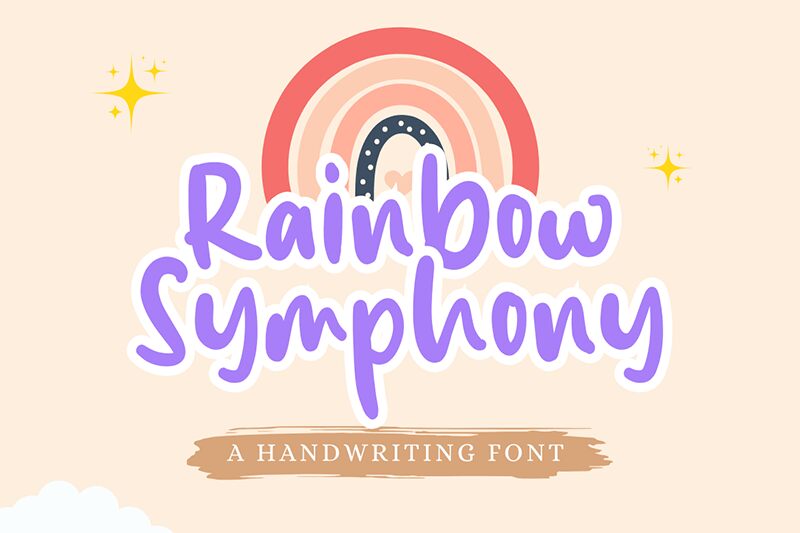 Rainbow Symphony Czcionka