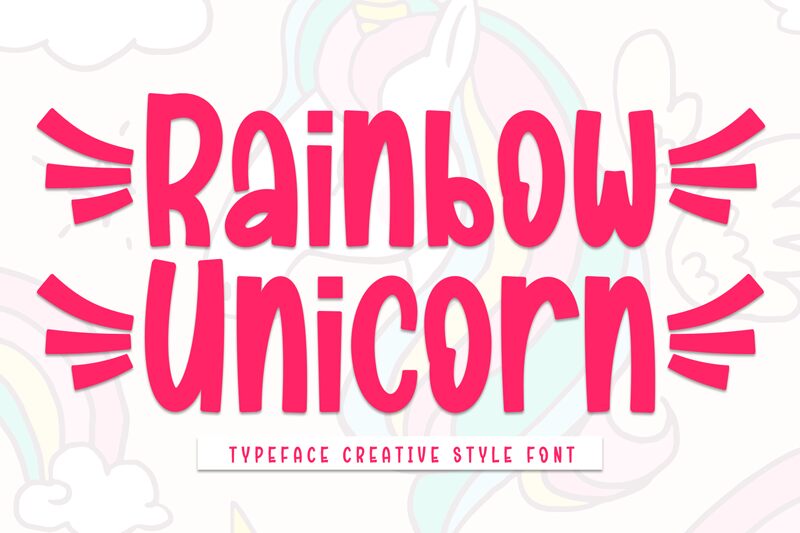 Rainbow Unicorn フォント