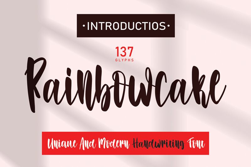 Rainbowcake Czcionka