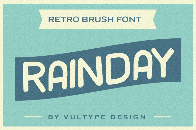 rainday Schriftart