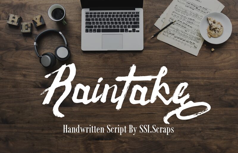 Raintake Schriftart