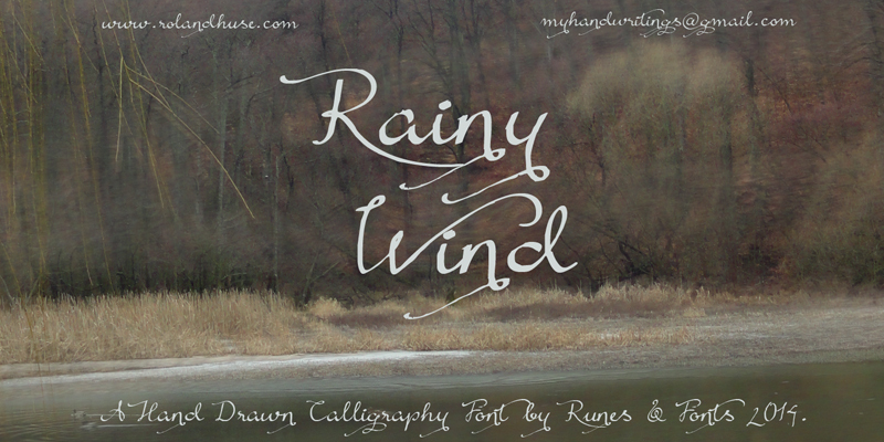 Rainy Wind Schriftart