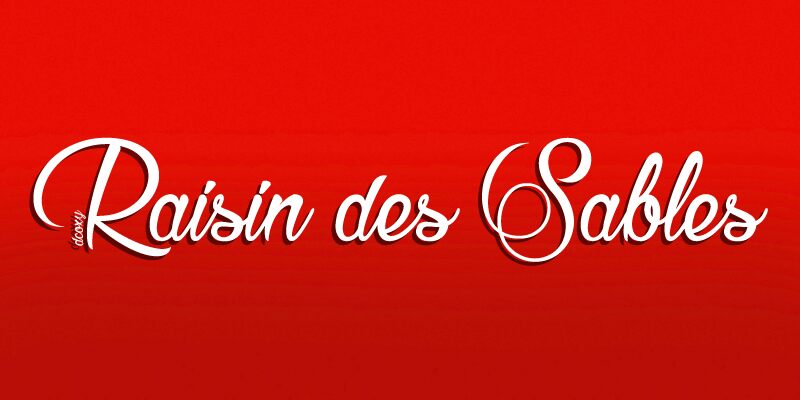 Raisin des Sables Czcionka