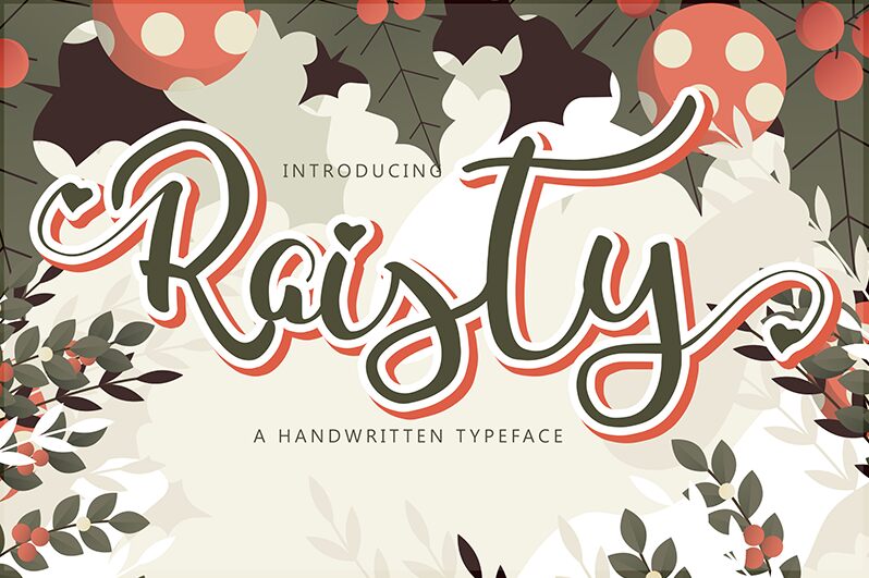 Raisty Schriftart