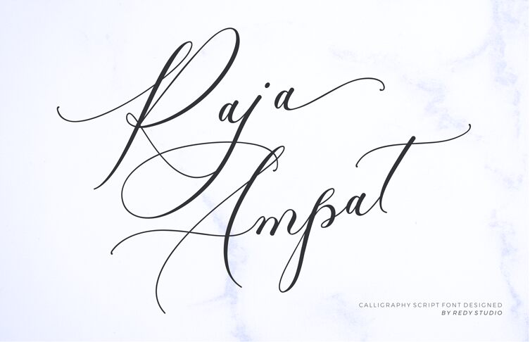 Raja Ampat Script Schriftart