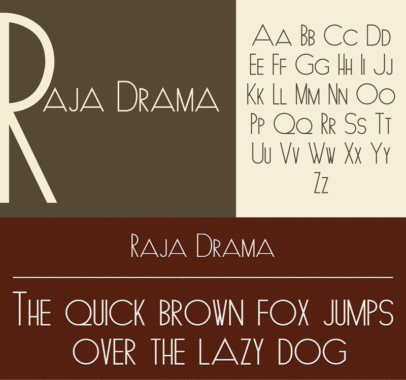 Raja Drama Czcionka