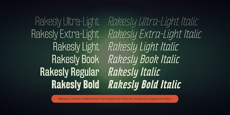 Rakesly Schriftart