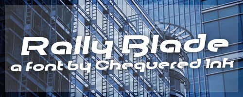 Rally Blade Schriftart