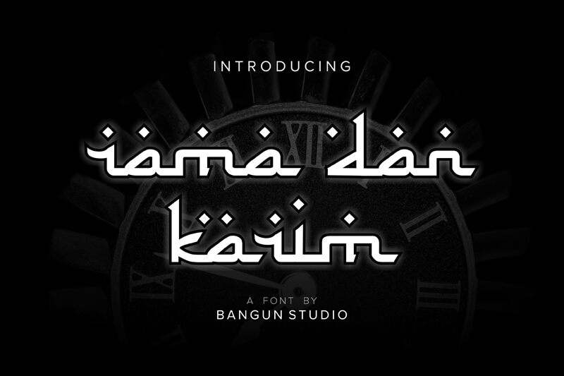 Rama dan Karim Schriftart