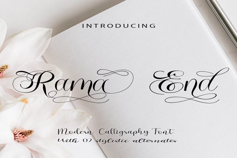 Rama End Czcionka