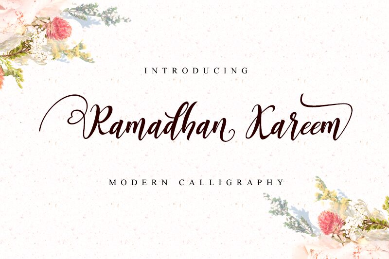 Ramadhan Kareem Schriftart