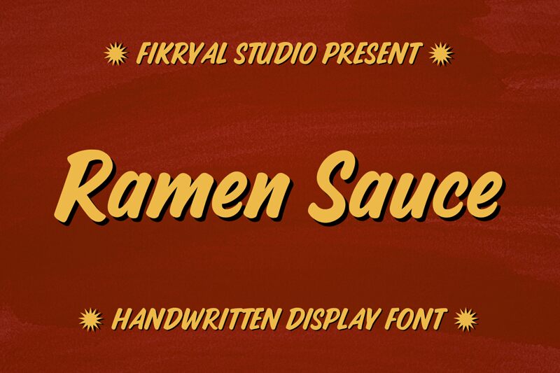 Ramen Sauce — Font presentation