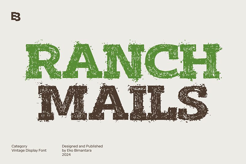 Ranch Mails Schriftart
