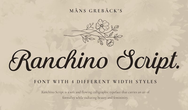 Ranchino Script Carattere