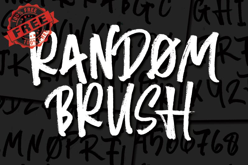 Random Brush Schriftart