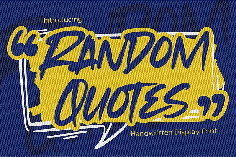 Random quotes Carattere