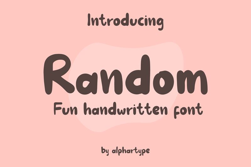 Random Schriftart