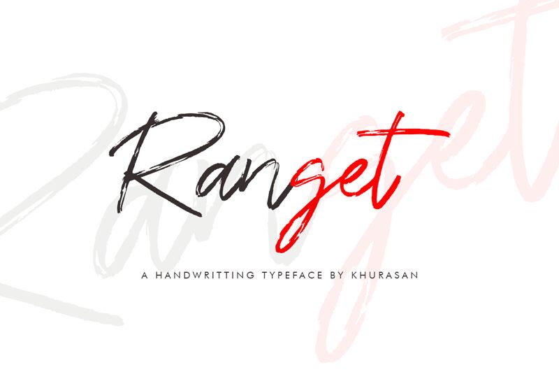 Ranget Schriftart