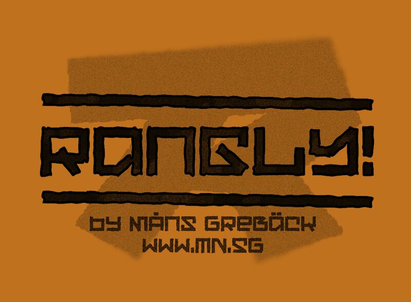 Rangly Schriftart